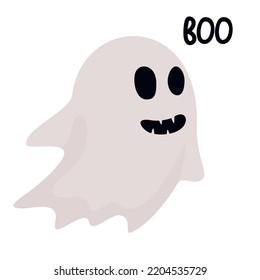 vector illustration of halloween ghost