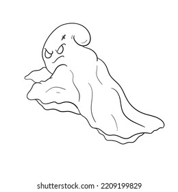 vector illustration halloween ghost for digital dan print needs