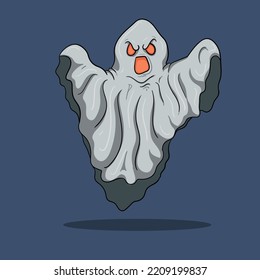 ilustración vectorial halloween fantasma para necesidades de impresión digital dan