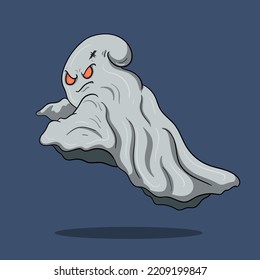vector illustration halloween ghost for digital dan print needs