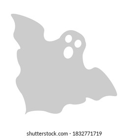 Vector illustration for halloween - ghost isolated on white background