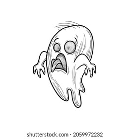 Vector illustration for Halloween. Hand-drawn design elements or textile print