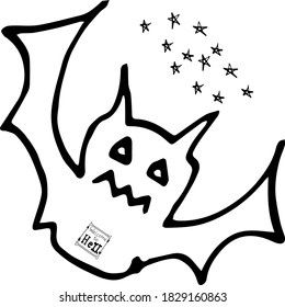 Vector illustration of Halloween holiday doodle style