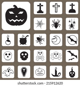 The Vector Illustration, Halloween Icon for Design and Creative Work