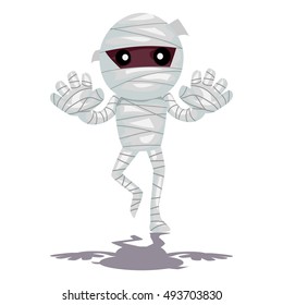 Vector Illustration of Halloween Mummy 