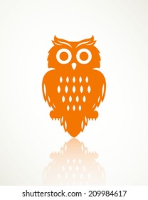 Vector Illustration of a Halloween Owl