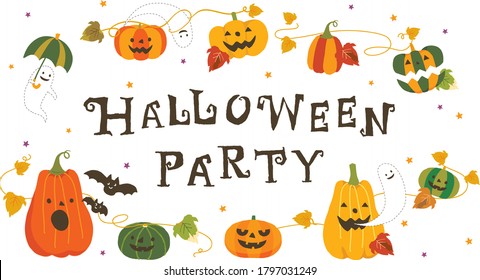 Vector illustration of Halloween Party 