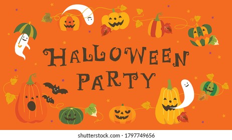 Vector illustration of Halloween Party 