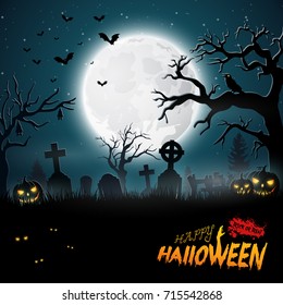 Vector illustration of Halloween Party Background