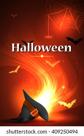 Vector illustration of halloween party. Bright picture.
