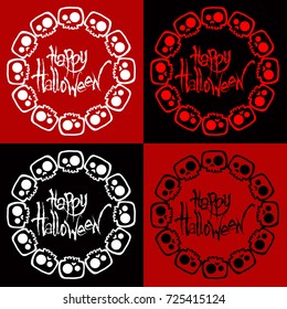 vector illustration Halloween posters