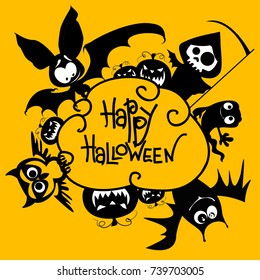 vector illustration Halloween posters