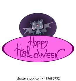 vector illustration Halloween posters, Halloween logo on a white background