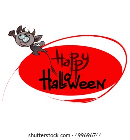vector illustration Halloween posters, Halloween logo on a white background