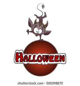 vector illustration Halloween posters, Halloween logo on a white background