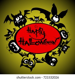 vector illustration Halloween posters, Halloween logo