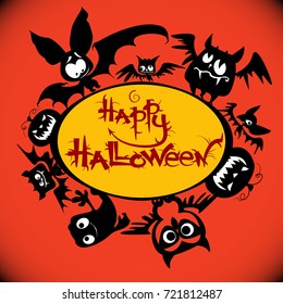 vector illustration Halloween posters, Halloween logo