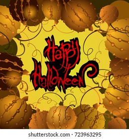 vector illustration Halloween posters, Halloween logo on a white background