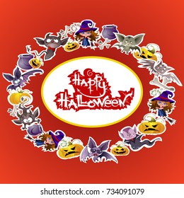 vector illustration Halloween posters, Halloween logo