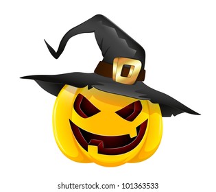 Vector Illustration of Halloween Pumpkin