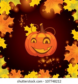 vector illustration Halloween pumpkin