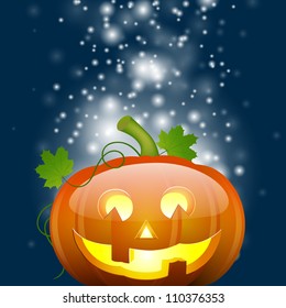 Vector illustration of a halloween pumpkin