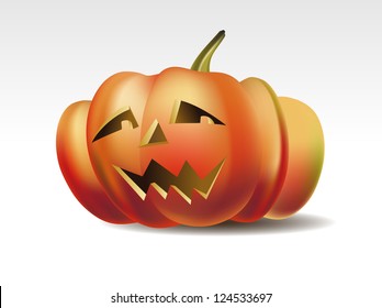 Vector Illustration of Halloween Pumpkin