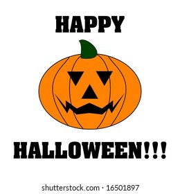 Vector Illustration - Halloween Pumpkin