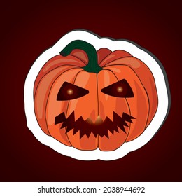vector illustration of halloween pumpkin