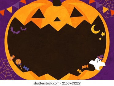 Vector illustration of Halloween pumpkin