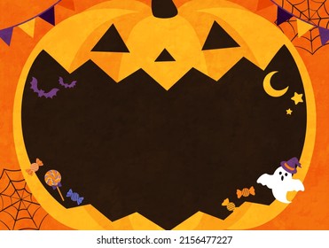 Vector illustration of Halloween pumpkin