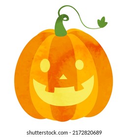 Vector illustration of Halloween pumpkin