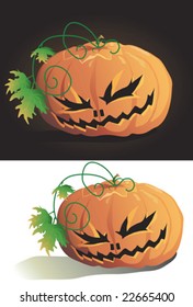 Vector illustration of halloween pumpkin