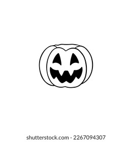 vector illustration of halloween pumpkin