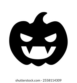 vector illustration of halloween pumpkin on a white background