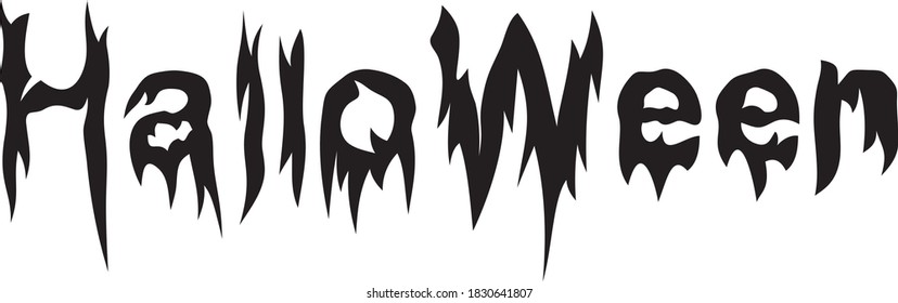 Vector illustration of the Halloween sign