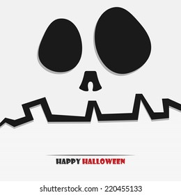 Vector illustration of Halloween skull for your design