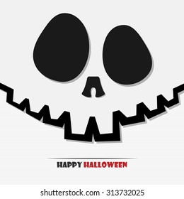 Vector illustration of Halloween skull for your design