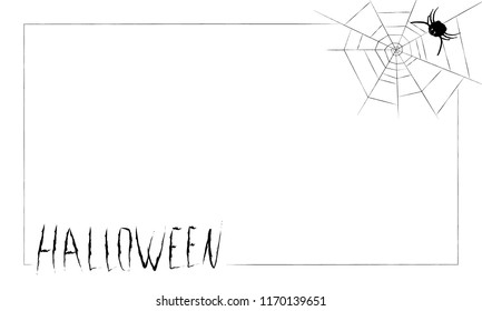 Vector illustration of Halloween text for party invitation, greeting card, banner. 