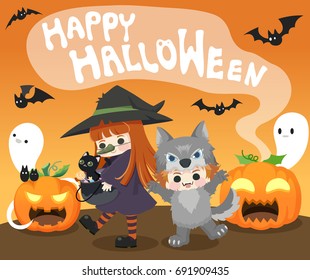 Vector Illustration in Halloween theme.