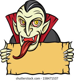 Vector illustration of Halloween vampire. Easy-edit layered vector EPS10 file scalable to any size without quality loss. High resolution raster JPG file is included. 