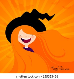 Vector Illustration of a Halloween Witch