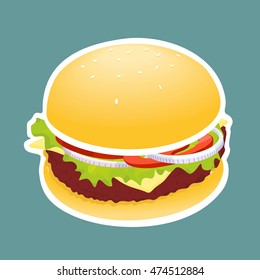 Vector Illustration Hamburger