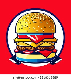 ilustración vectorial del icono de hamburguesa