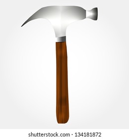 Vector illustration of the hammer