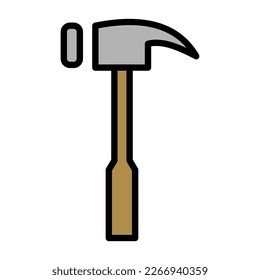 Ilustración vectorial de la caricatura de martillo