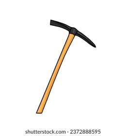 Vector Illustration hammer mining tools on a white background.
