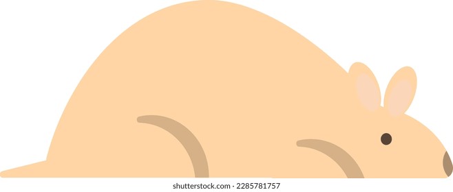 Vector illustration of a hamster. Small animal, rodent or small mouse.