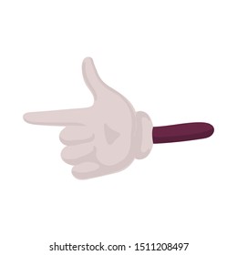 Vector illustration of hand and arm symbol. Graphic of hand and palm vector icon for stock.