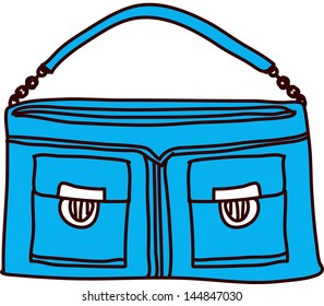 Ilustración vectorial de una bolsa de mano